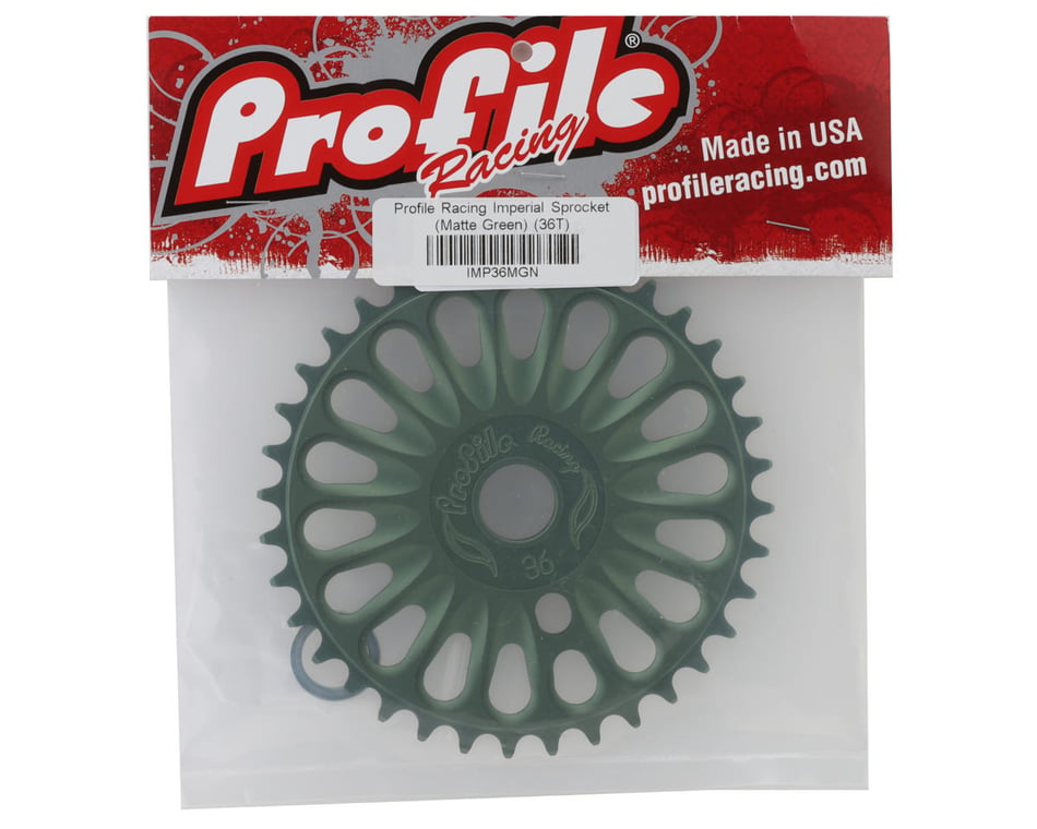 Profile Racing Imperial Sprocket (Matte Green) (36T)